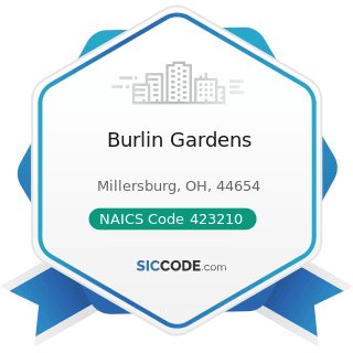 Burlin Gardens - NAICS Code 423210 - Furniture Merchant Wholesalers