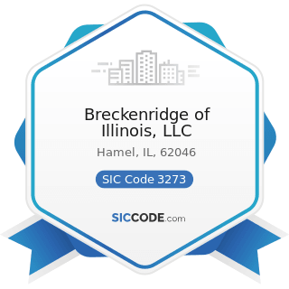 Breckenridge of Illinois, LLC - SIC Code 3273 - Ready-Mixed Concrete