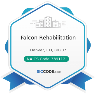 Falcon Rehabilitation - NAICS Code 339112 - Surgical and Medical Instrument Manufacturing