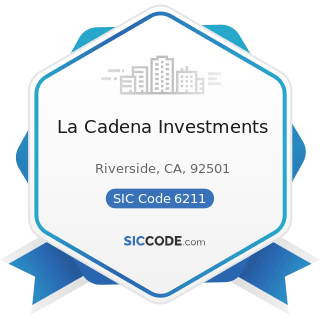 La Cadena Investments - SIC Code 6211 - Security Brokers, Dealers, and Flotation Companies