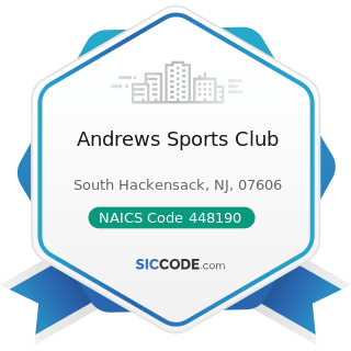 Andrews Sports Club - NAICS Code 448190 - Other Clothing Stores