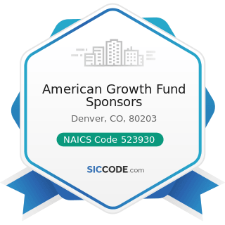 American Growth Fund Sponsors - NAICS Code 523930 - Investment Advice