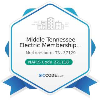 Middle Tennessee Electric Membership Corp - NAICS Code 221118 - Other Electric Power Generation