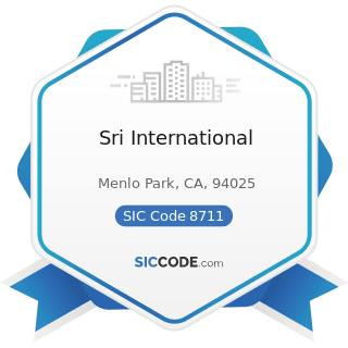 Sri International - SIC Code 8711 - Engineering Services