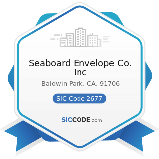 Seaboard Envelope Co. Inc - SIC Code 2677 - Envelopes