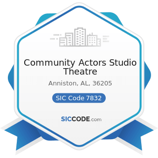 Community Actors Studio Theatre - SIC Code 7832 - Motion Picture Theaters, except Drive-In