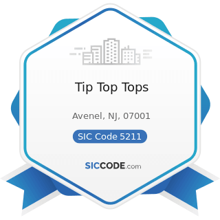 Tip Top Tops - SIC Code 5211 - Lumber and other Building Materials Dealers
