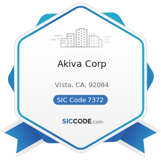 Akiva Corp - SIC Code 7372 - Prepackaged Software