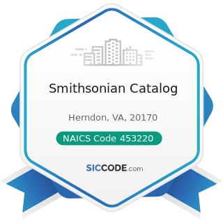 Smithsonian Catalog - NAICS Code 453220 - Gift, Novelty, and Souvenir Stores