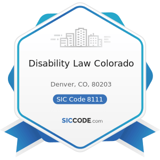 Disability Law Colorado - SIC Code 8111 - Legal Services