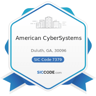 American CyberSystems - SIC Code 7379 - Computer Related Services, Not Elsewhere Classified