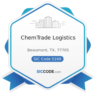 ChemTrade Logistics - SIC Code 5169 - Chemicals and Allied Products, Not Elsewhere Classified