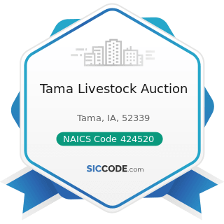 Tama Livestock Auction - NAICS Code 424520 - Livestock Merchant Wholesalers