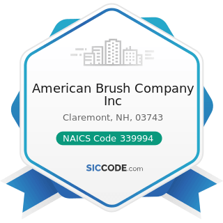 American Brush Company Inc - NAICS Code 339994 - Broom, Brush, and Mop Manufacturing
