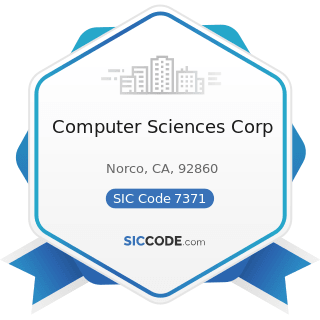 Computer Sciences Corp - SIC Code 7371 - Computer Programming Services