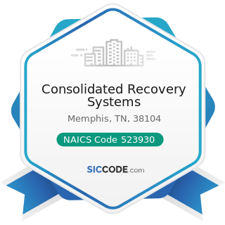 Consolidated Recovery Systems - NAICS Code 523930 - Investment Advice