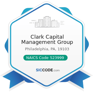 Clark Capital Management Group - NAICS Code 523999 - Miscellaneous Financial Investment...