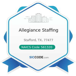 Allegiance Staffing - NAICS Code 561320 - Temporary Help Services