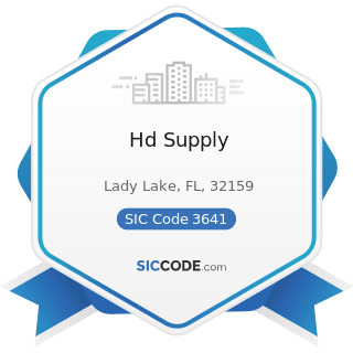 Hd Supply - SIC Code 3641 - Electric Lamp Bulbs and Tubes