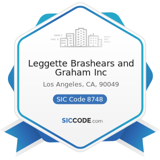 Leggette Brashears and Graham Inc - SIC Code 8748 - Business Consulting Services, Not Elsewhere...