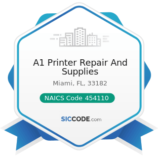A1 Printer Repair And Supplies - NAICS Code 454110 - Electronic Shopping and Mail-Order Houses