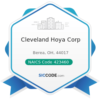 Cleveland Hoya Corp - NAICS Code 423460 - Ophthalmic Goods Merchant Wholesalers