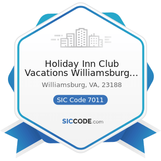 Holiday Inn Club Vacations Williamsburg Resort - SIC Code 7011 - Hotels and Motels
