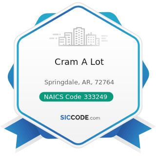 Cram A Lot - NAICS Code 333249 - Other Industrial Machinery Manufacturing
