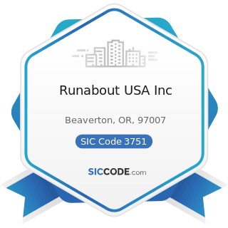 Runabout USA Inc - SIC Code 3751 - Motorcycles, Bicycles, and Parts