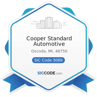 Cooper Standard Automotive - SIC Code 3089 - Plastics Products, Not Elsewhere Classified