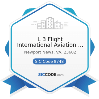 L 3 Flight International Aviation, LLC - SIC Code 8748 - Business Consulting Services, Not...