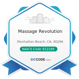 Massage Revolution - NAICS Code 812199 - Other Personal Care Services