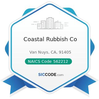 Coastal Rubbish Co - NAICS Code 562212 - Solid Waste Landfill