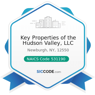 Key Properties of the Hudson Valley, LLC - NAICS Code 531190 - Lessors of Other Real Estate...