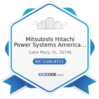 Mitsubishi Hitachi Power Systems America Inc - SIC Code 8711 - Engineering Services