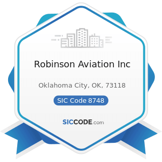 Robinson Aviation Inc - SIC Code 8748 - Business Consulting Services, Not Elsewhere Classified