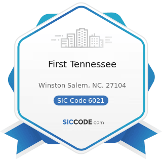 First Tennessee - SIC Code 6021 - National Commercial Banks