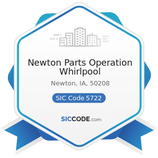 Newton Parts Operation Whirlpool - SIC Code 5722 - Household Appliance Stores