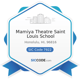 Mamiya Theatre Saint Louis School - SIC Code 7922 - Theatrical Producers (except Motion Picture)...