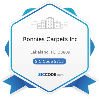 Ronnies Carpets Inc - SIC Code 5713 - Floor Covering Stores
