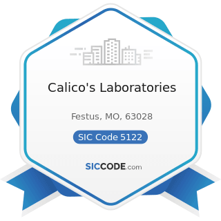 Calico's Laboratories - SIC Code 5122 - Drugs, Drug Proprietaries, and Druggists' Sundries