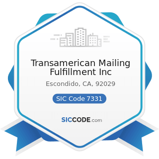 Transamerican Mailing Fulfillment Inc - SIC Code 7331 - Direct Mail Advertising Services