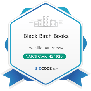 Black Birch Books - NAICS Code 424920 - Book, Periodical, and Newspaper Merchant Wholesalers