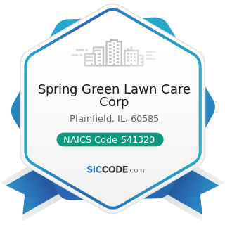 Spring Green Lawn Care Corp - NAICS Code 541320 - Landscape Architectural Services