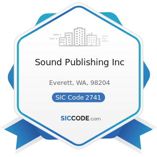 Sound Publishing Inc - SIC Code 2741 - Miscellaneous Publishing