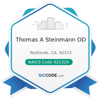 Thomas A Steinmann OD - NAICS Code 621320 - Offices of Optometrists
