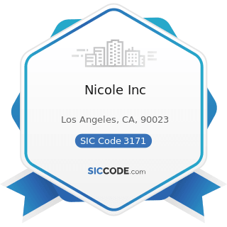 Nicole Inc - SIC Code 3171 - Women's Handbags and Purses