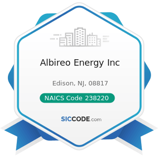 Albireo Energy Inc - NAICS Code 238220 - Plumbing, Heating, and Air-Conditioning Contractors