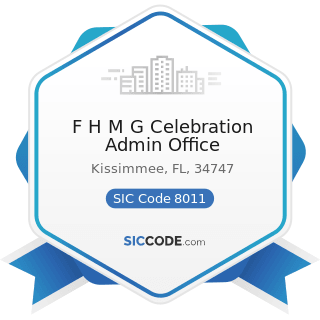 F H M G Celebration Admin Office - SIC Code 8011 - Offices and Clinics of Doctors of Medicine