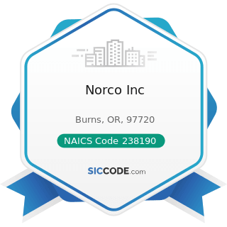 Norco Inc - NAICS Code 238190 - Other Foundation, Structure, and Building Exterior Contractors